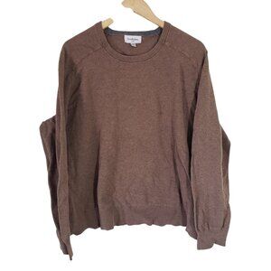 Goodfellow & Co Mens Brown Knit Crewneck Sweater Sizw XXL Normcore Preppy Casual